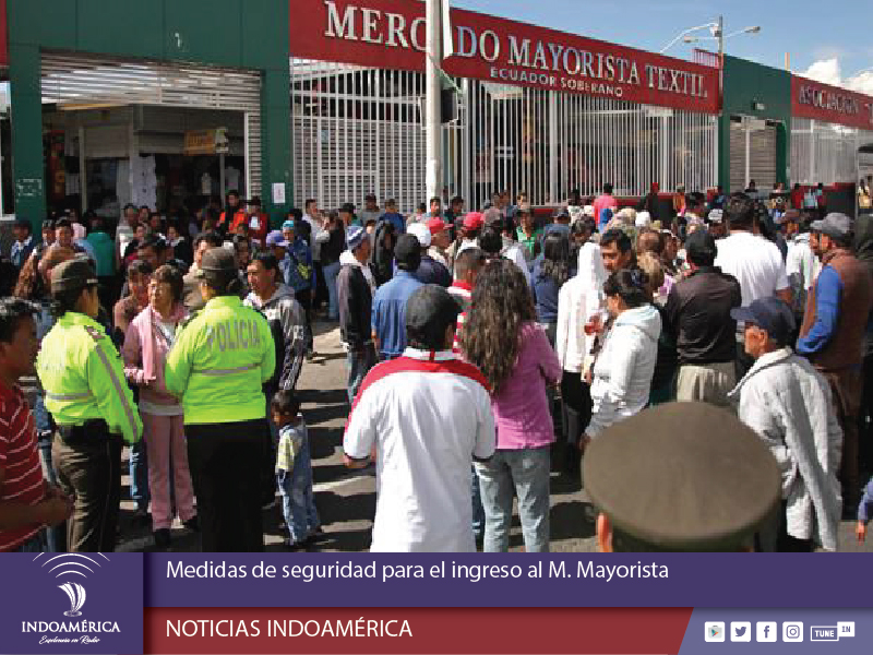 Luis Yanzaguano: Medidas de seguridad para el ingreso al M. Mayorista
